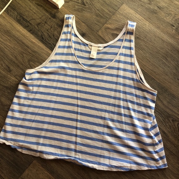 📣Last Chance📣 H&M striped tank - Picture 1 of 3